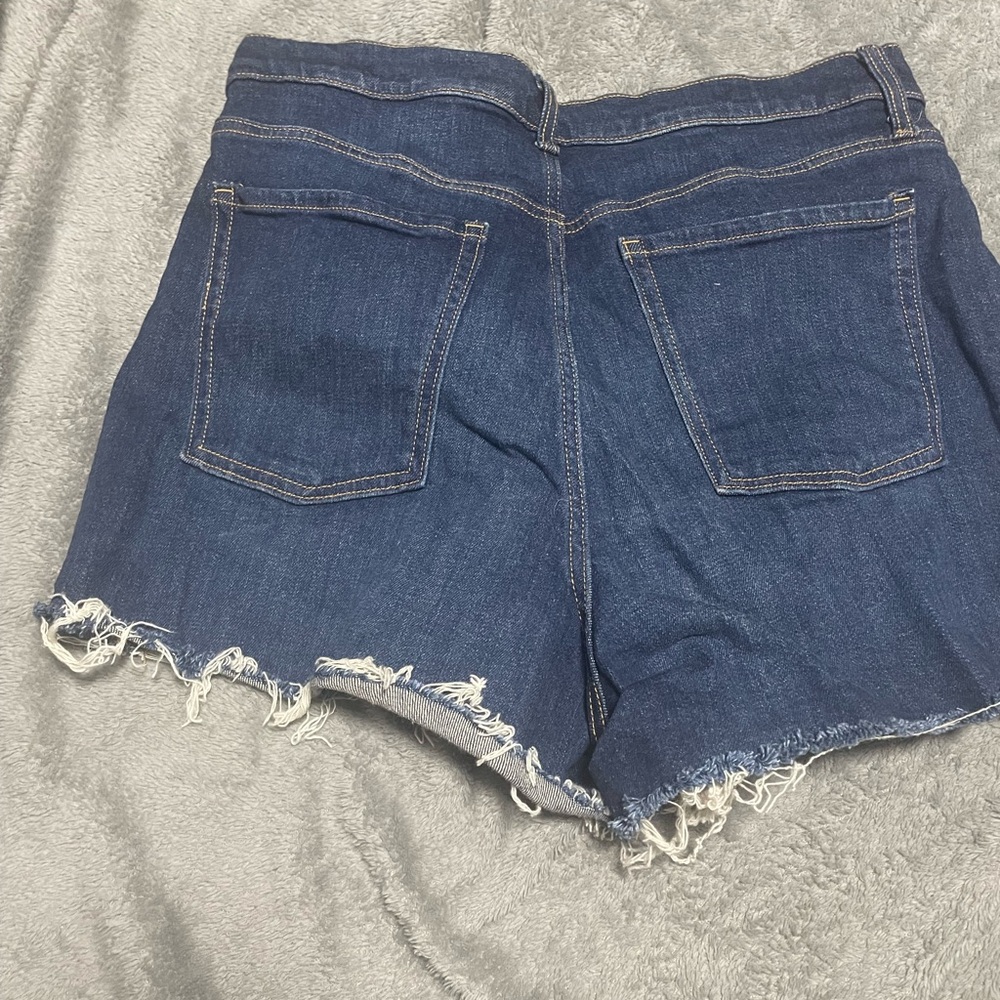 Old Navy Blue Frayed Jean Shorts